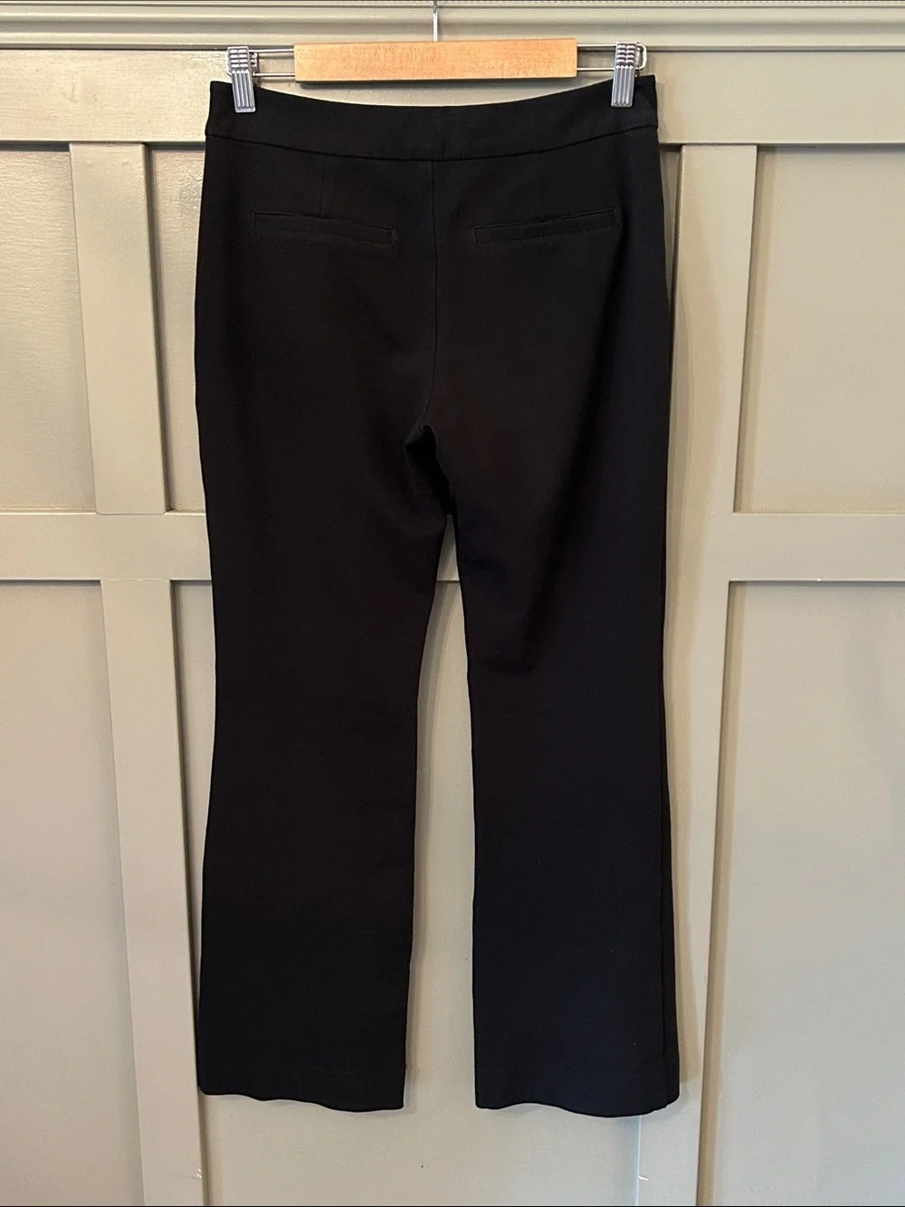 NYDJ Trouser Pants Lift Tuck Technology Black Ponte Knit Bootcut Size 4